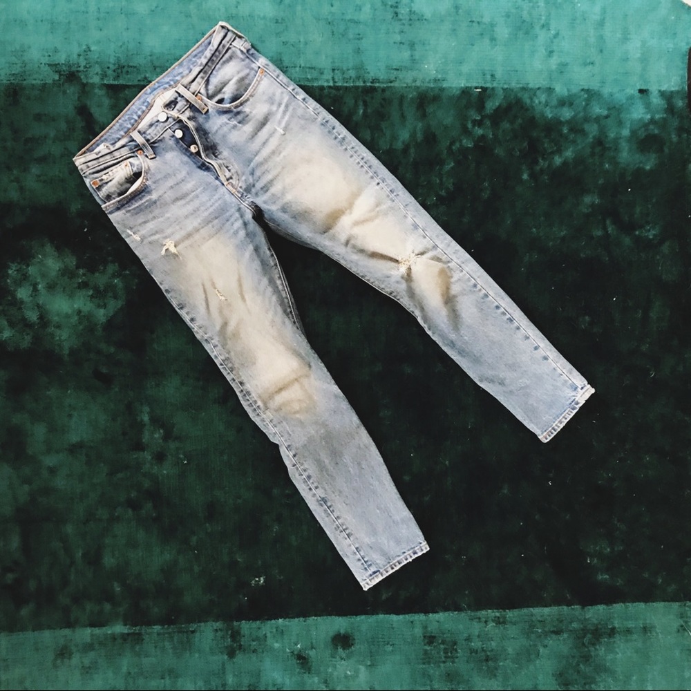 Levi’s 501s Skinny Distressed Jeans